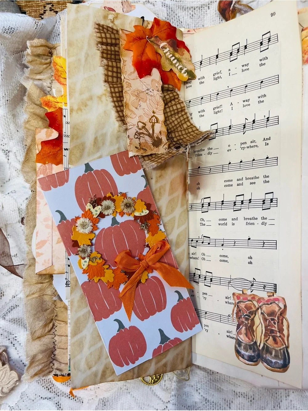 Handmade charming autumn